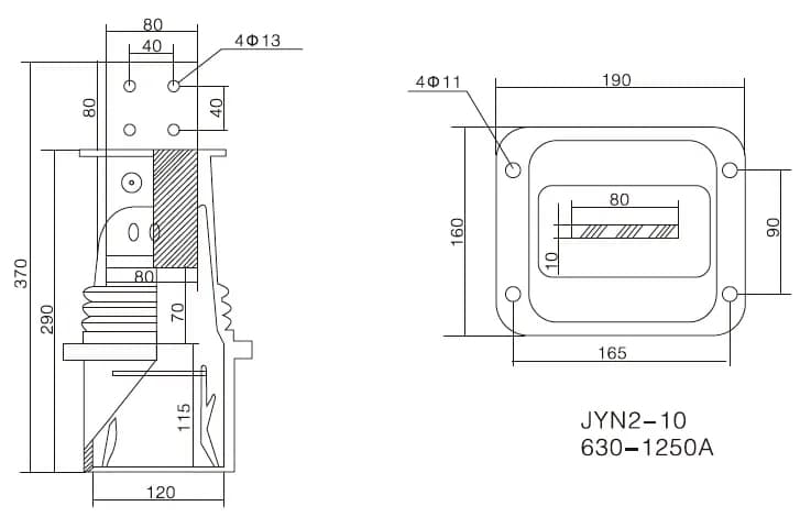 12KV接触箱のエポキシ樹脂630-1250A - JNY2-12KV APG形成されたIP67 25kAモジュラー