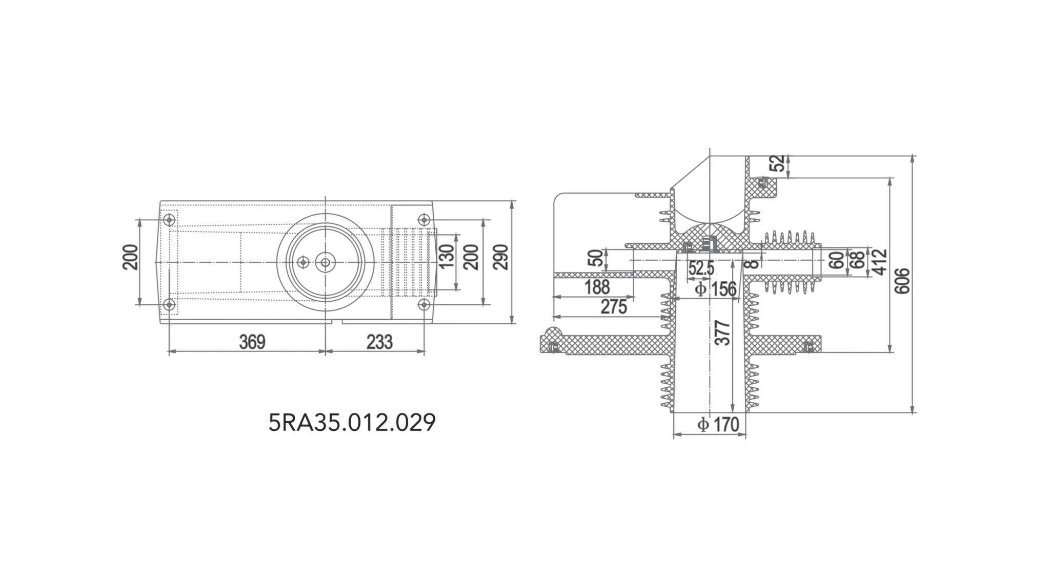 40.5KV Three-Way Shielded Contact Box - CH3 40.5-315P606 185kV Lightning 630-2500A Triple Position