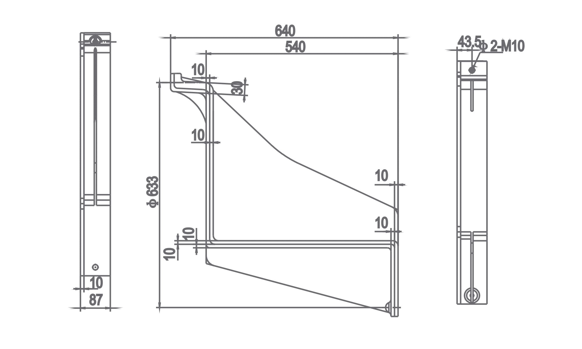 40.5KV Angle Block 4000 ZB40.5-007 - Advanced KYN61 Switchgear Insulation Component 87mm Compact