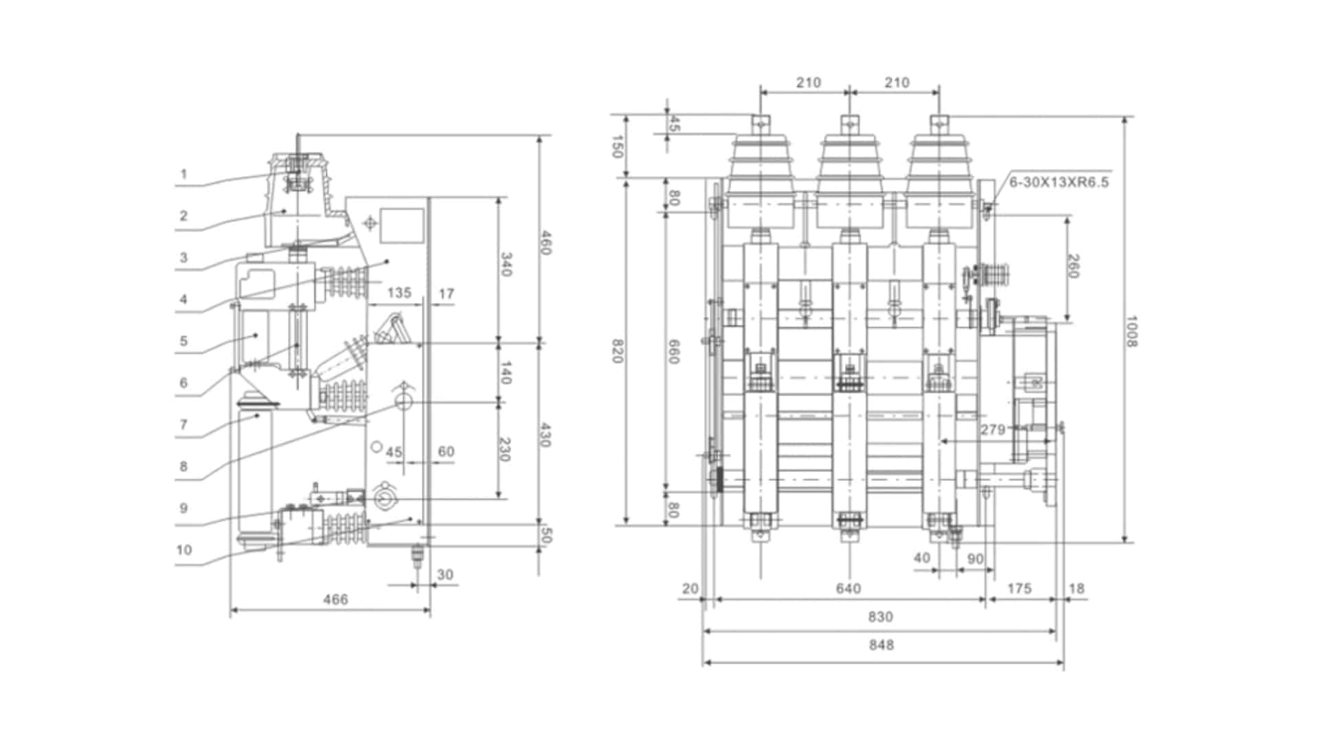 FZN25-12 Indoor Vacuum Load Switch 12kV - FZRN25 Vacuum LBS Fuse Combination for Ring Main Unit