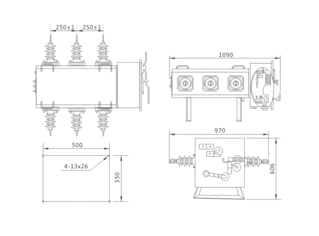 LW3-12 วงจรเบรกเกอร์ฟิวชั่นหลักรอง SF6 12kV 630A - ระบบอัตโนมัติการจ่ายไฟฟ้าอัจฉริยะ การป้องกันแบบรวม CT