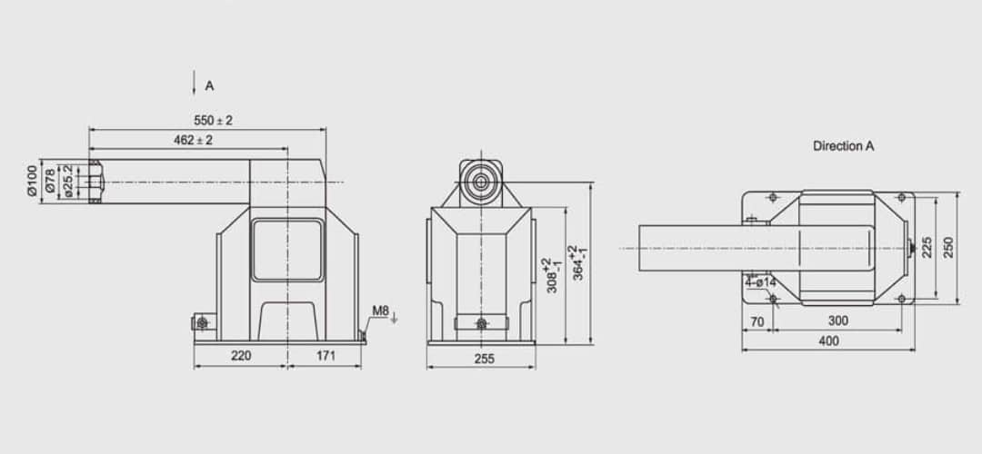 JDZX11-35R Trasformatore di tensione monofase per interni 35kV in resina epossidica PT - 100V/√3+100V/3 Protezione di messa a terra secondaria doppia/tripla 0,2/0,5/1/3/6P Classe 600VA Uscita massima 40,5/95/200kV Isolamento GB1207