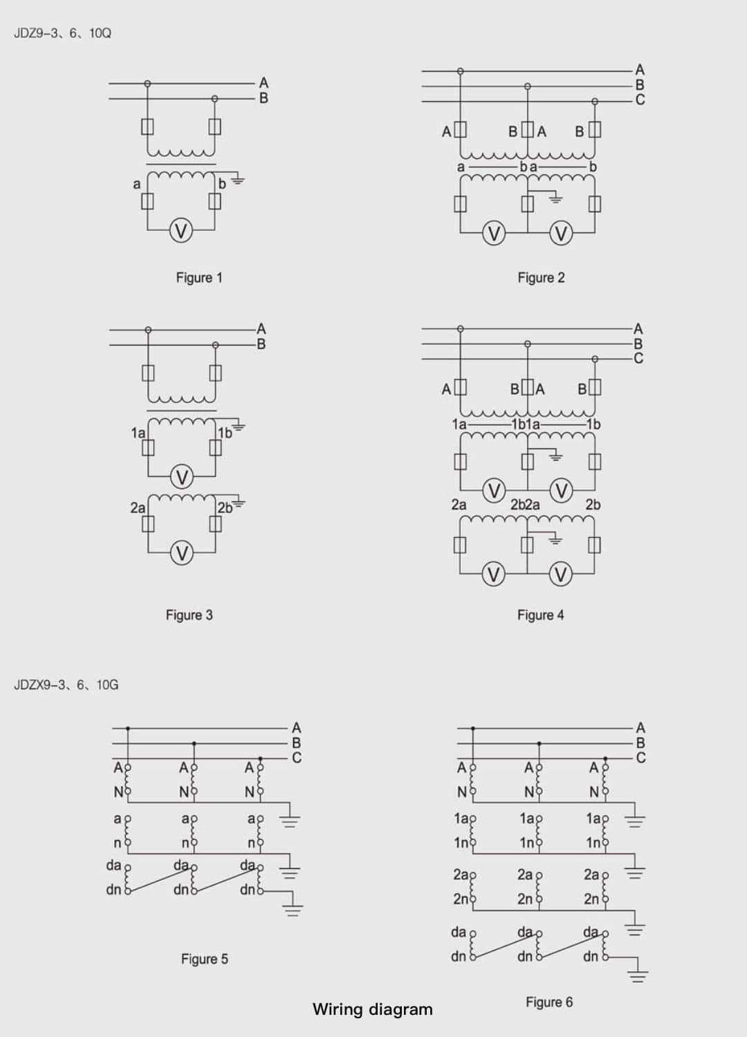 JDZ(X)9-3 6 10Q(G) 電圧変圧器屋内単相エポキシ樹脂鋳造 PT - 3kV 6kV 10kV 0.2 0.5 1 3 6P クラスの段階対地二重二次 12 42 75kV 絶縁材 500-600VA 最高の出力