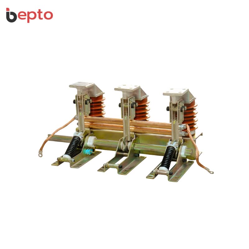 JN17-12-40 Indoor HV AC Earthing Switch 12kV 40kA - MV Switchgear Ground Knife 100kA Making Current 42kV Power Frequency 75kV Lightning Manual Motorized