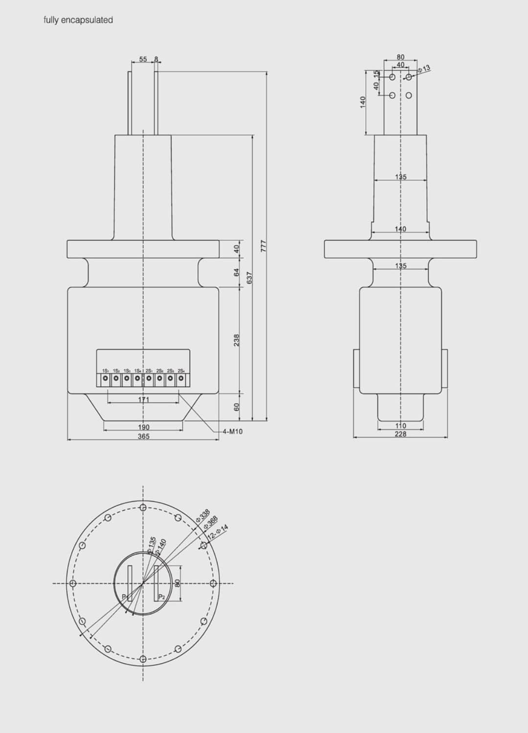 LZZBJ4-35 Current Transformer 35kV Indoor CT - 50-1600A Multi-Ratio 0.2 0.5 10P 5P Class 120×In Thermal 300×In Dynamic 40.5 95 185kV Epoxy Resin GB1208 IEC60044-1