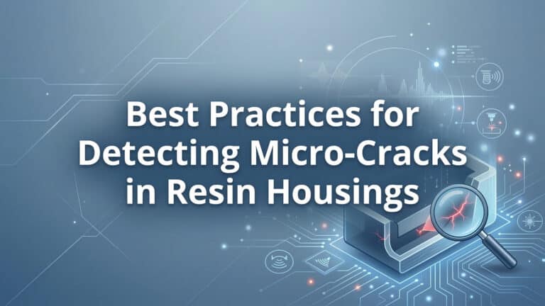 أفضل الممارسات للكشف عن الشقوق الدقيقة في العلب الراتنجية