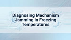 Diagnosing Mechanism Jamming in Freezing Temperatures