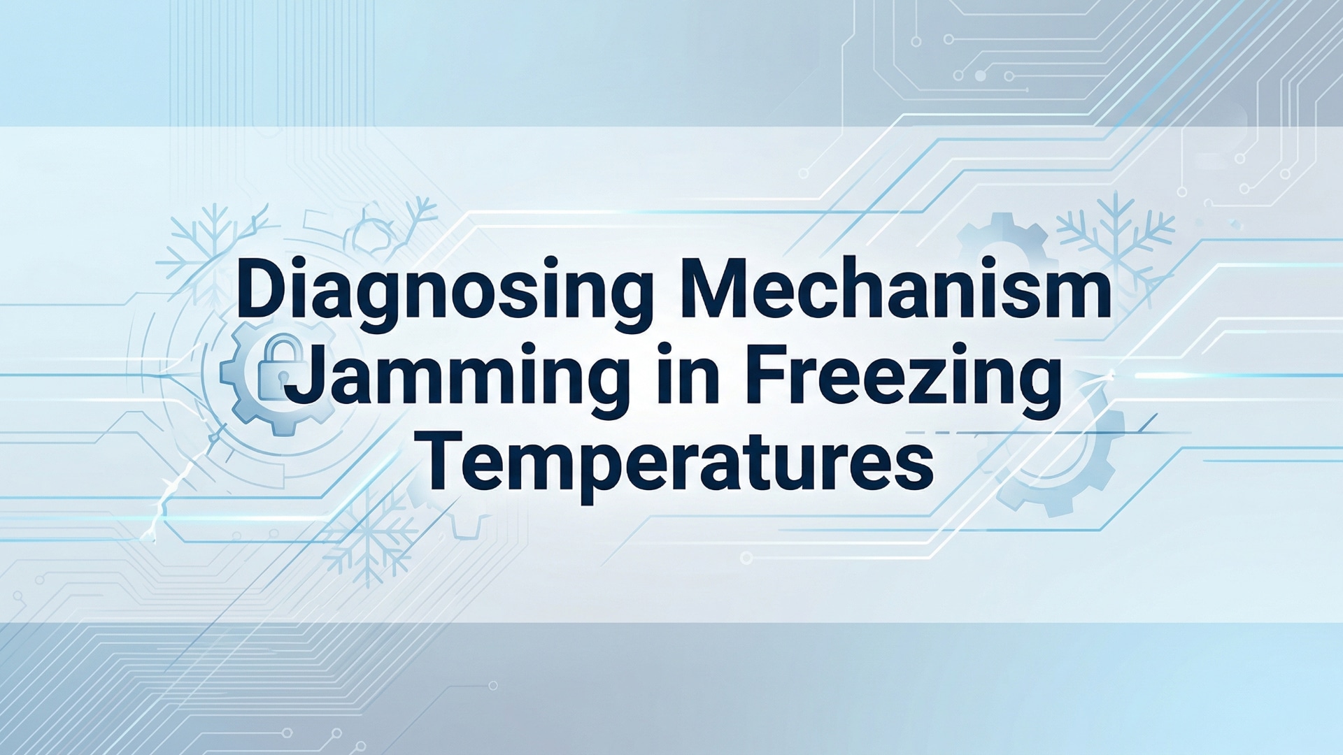Diagnosing Mechanism Jamming in Freezing Temperatures