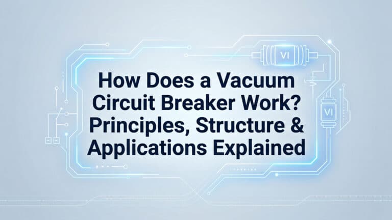 How Does a Vacuum Circuit Breaker Work? Principles, Structure & Applications Explained