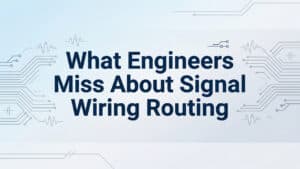 What Engineers Miss About Signal Wiring Routing