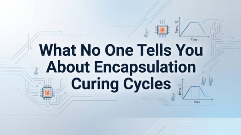 沒有人告訴你關於封裝固化週期的事