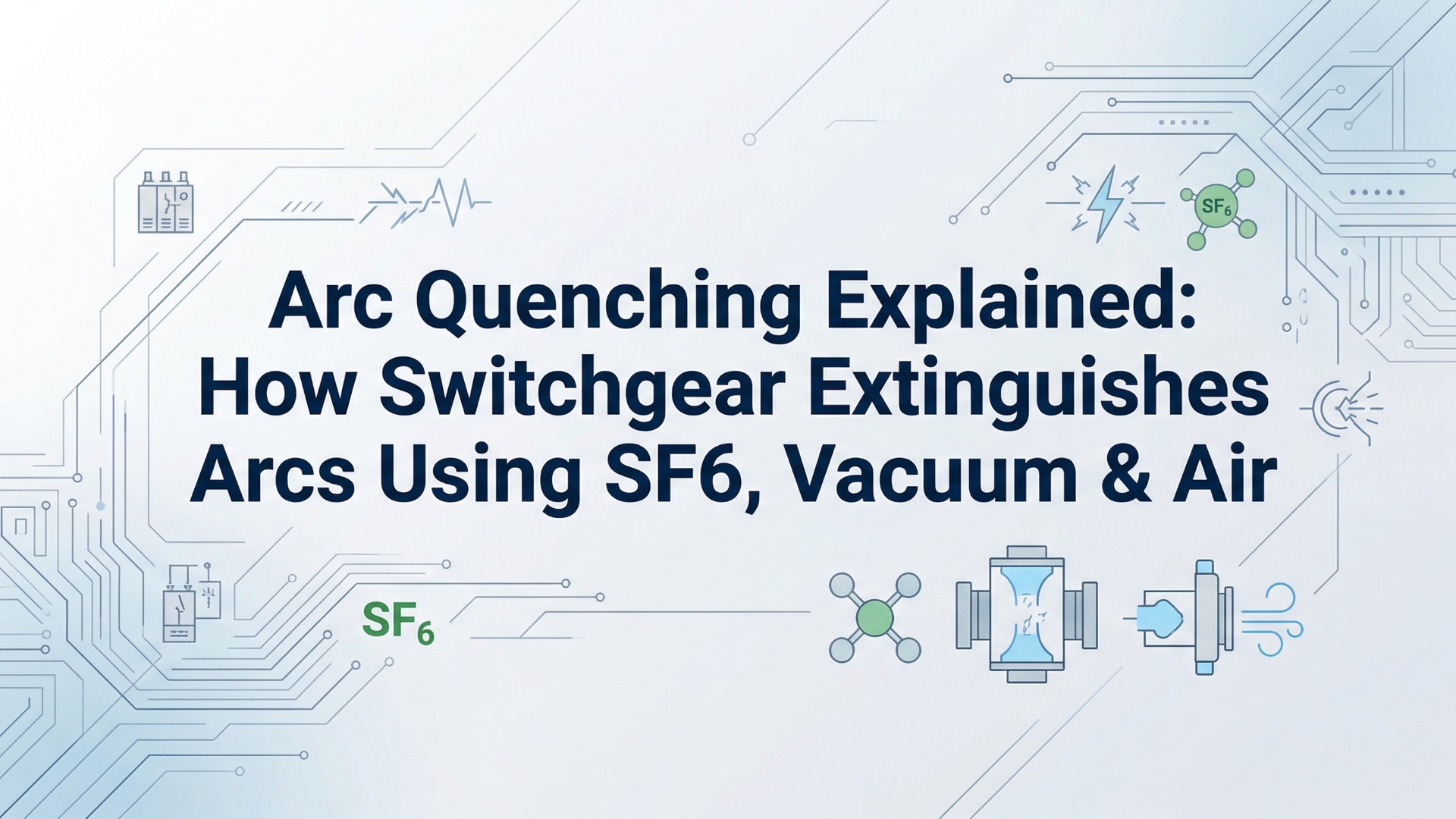 Arc Quenching Explained- How Switchgear Extinguishes Arcs Using SF6, Vacuum & Air