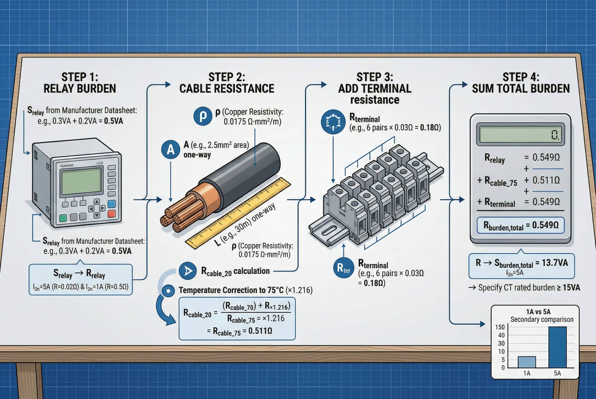 Current Transformer Secondary Burden Calculation - Bepto Electric