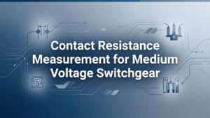 Măsurarea rezistenței de contact pentru comutatoarele de medie tensiune