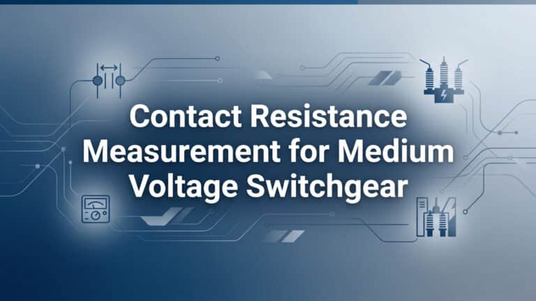 Medición de la resistencia de contacto en aparamenta de media tensión