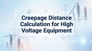 Creepage Distance Calculation for High Voltage Equipment