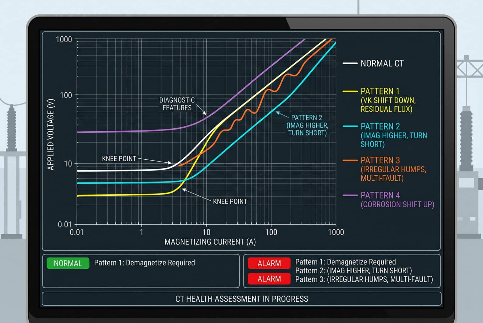 Protection Cts How To Read And Interpret A Current Transformer Excitation Curve For ...