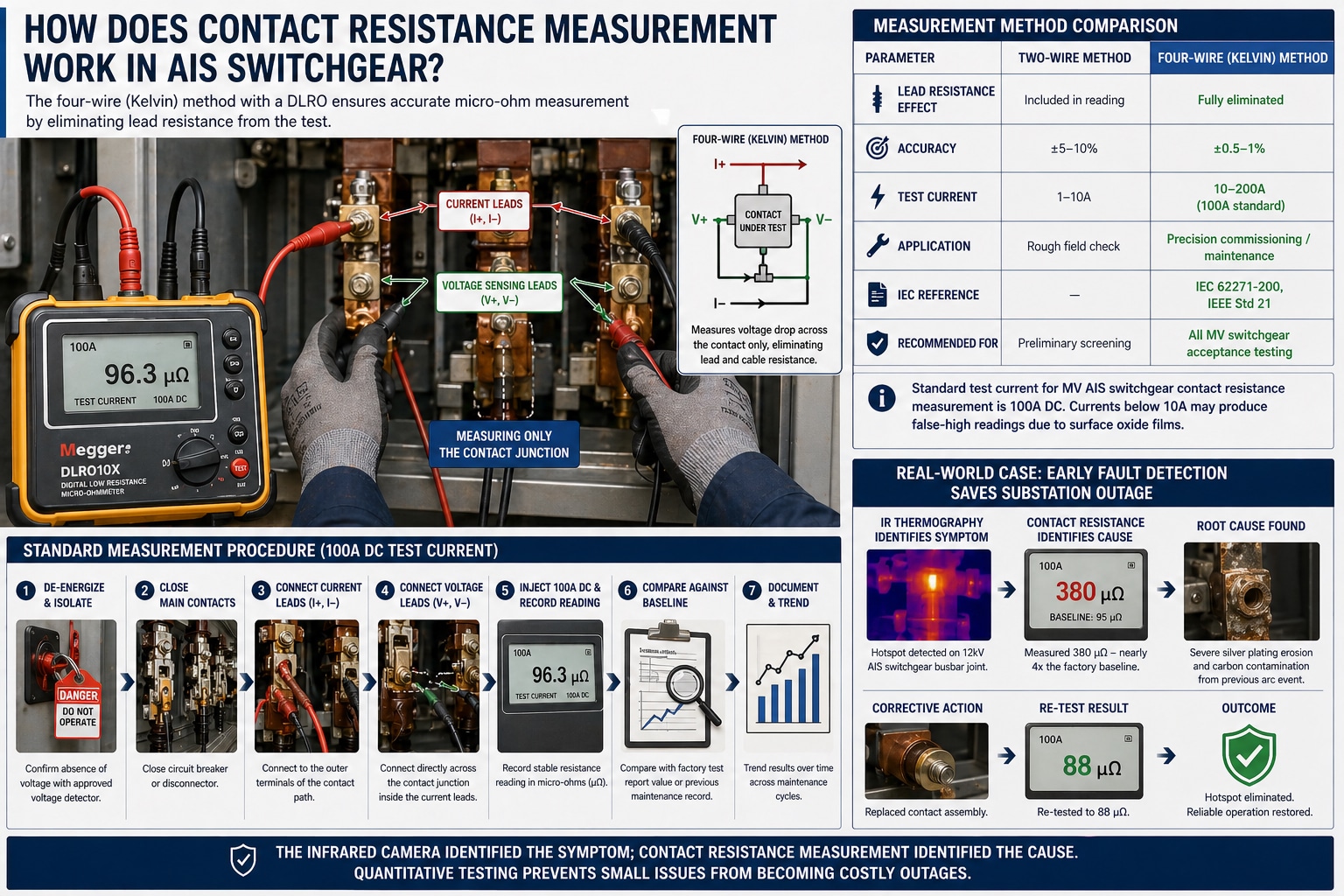 Contact Resistance Measurement For Medium Voltage Switchgear - Bepto ...