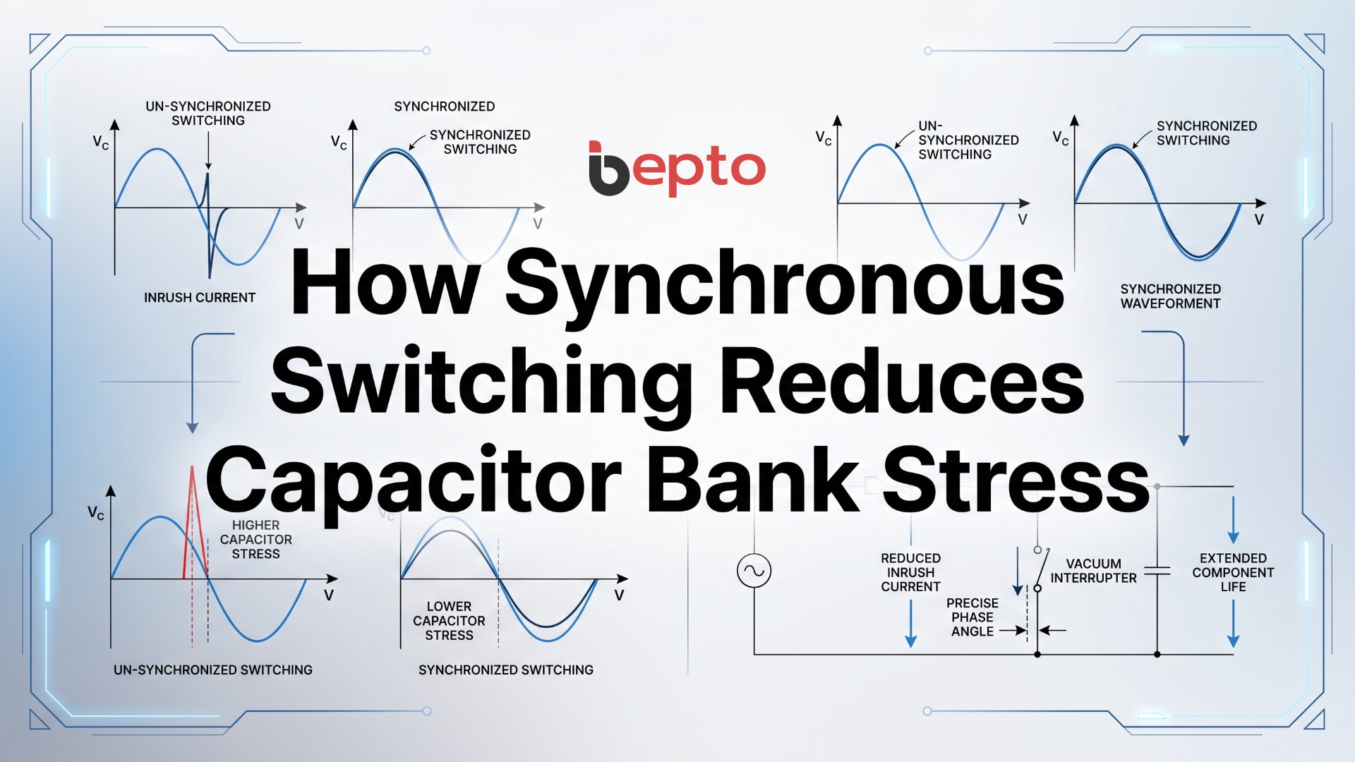 How Synchronous Switching Reduces Capacitor Bank Stress