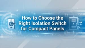 Comment choisir le bon interrupteur d'isolement pour les panneaux compacts ?