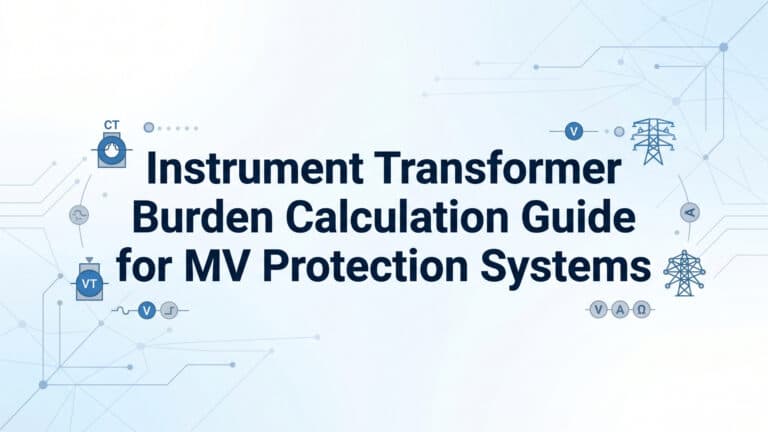 Instrument Transformer Burden Calculation Guide for MV Protection Systems