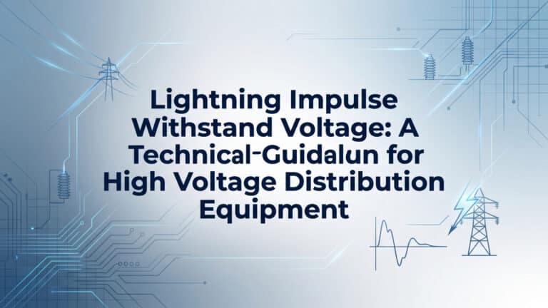 Yıldırım Darbe Dayanım Gerilimi - Yüksek Gerilim Dağıtım Ekipmanları için Teknik Kılavuz