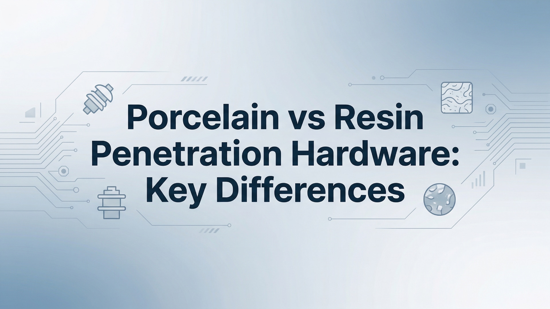 포세린과 수지 관통 하드웨어 - 주요 차이점