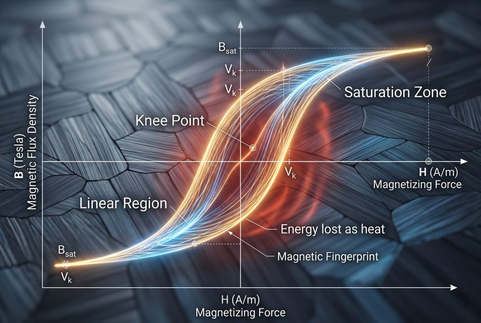 Ct Core Design Understanding CT B-H Magnetization Curve - Bepto Electric