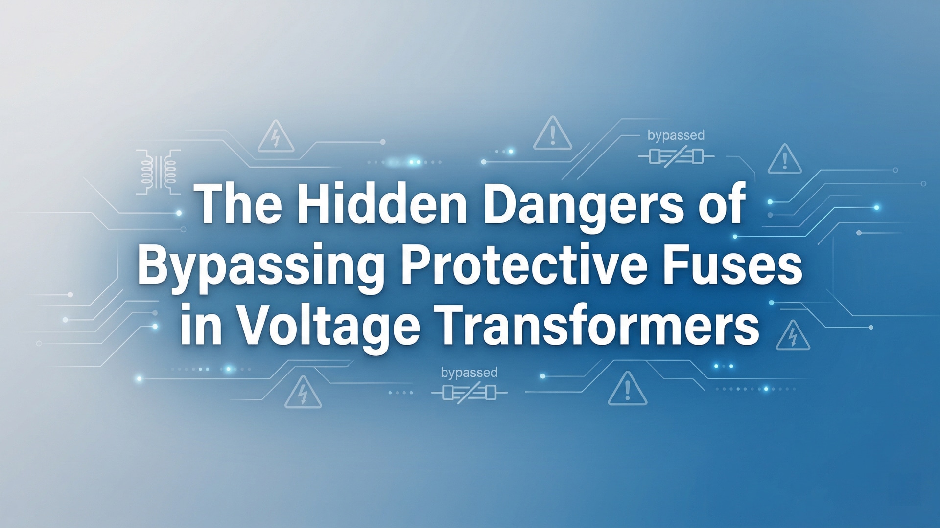 The Hidden Dangers of Bypassing Protective Fuses in Voltage Transformers