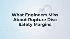 破裂ディスクの安全マージンについてエンジニアが見落としていること