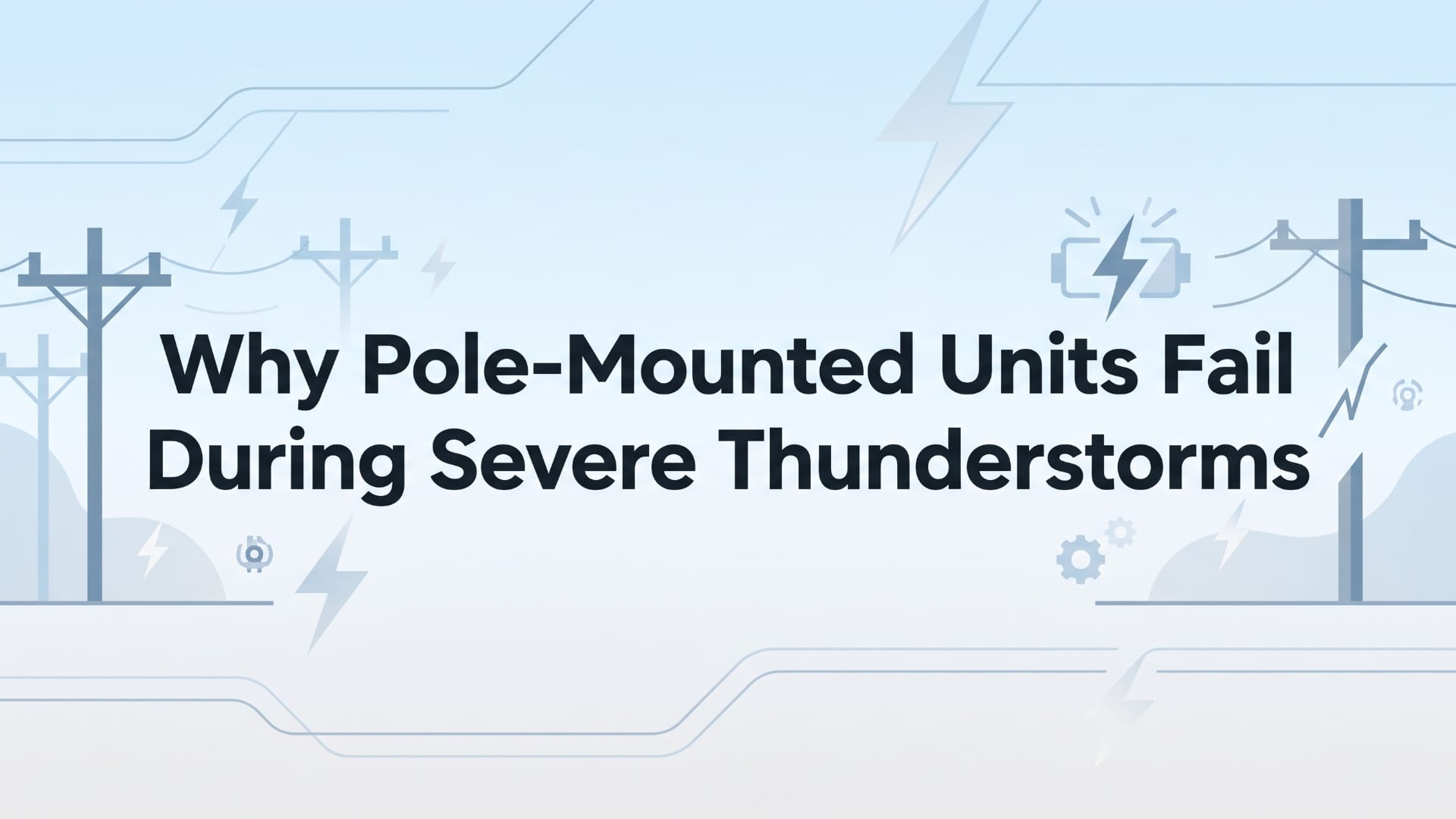 激しい雷雨でポールマウント型ユニットが故障する理由