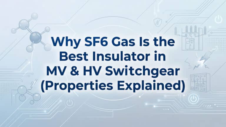 Por qué el gas SF6 es el mejor aislante en aparamenta de MT y AT (Explicación de sus propiedades)