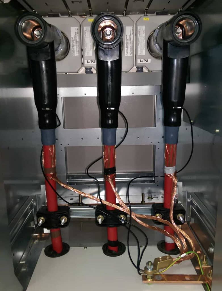 high-voltage XLPE cables with GIS switchgear